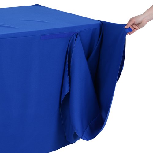 Additional Image 4 - a person holding a blue table cloth