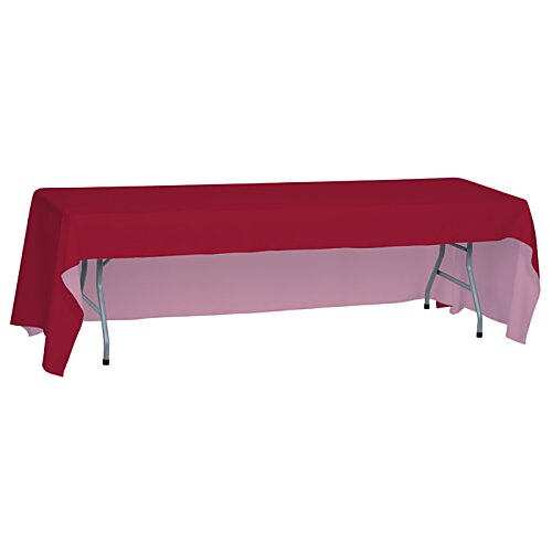 Additional Image 1 - a table with a red tablecloth