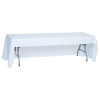 View Image 2 of 3 of Open-Back Polyester Table Throw - 8' - Front Panel - Full Color
