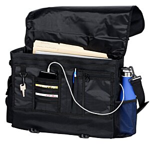 Additional Image 1 - a black bag with a blue bottle and a blue sprayer
