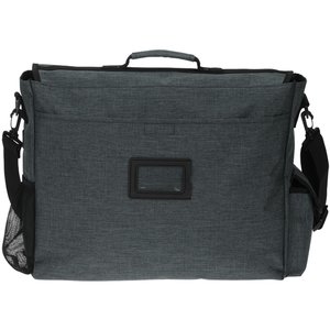 Additional Image 2 - a black briefcase with black straps