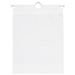 a white paper with a hole