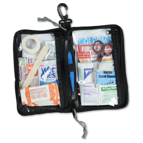 Additional Image 2 - a black wallet with a zipper