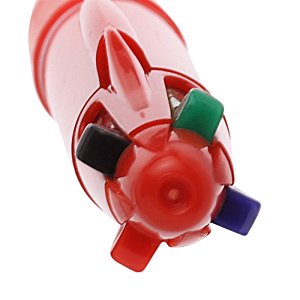 Additional Image 1 - a close up of a red and green object