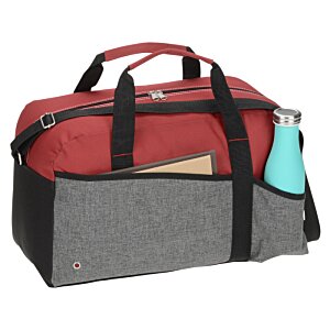 Additional Image 1 - a red and grey bag with black handles
