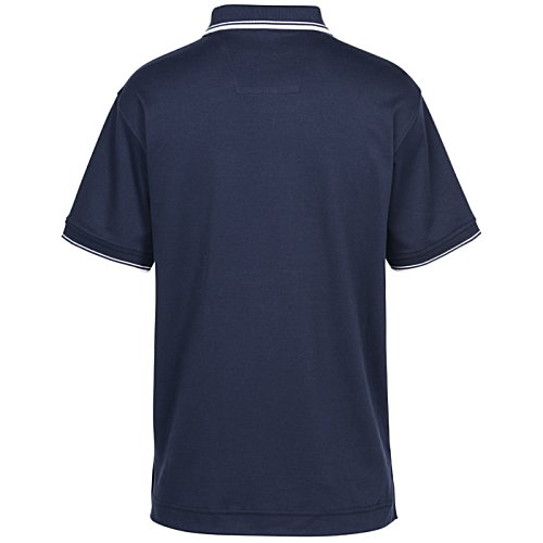 Additional Image 1 - a back of a blue shirt