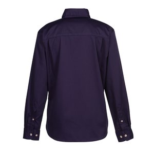 Additional Image 2 - a back view of a purple shirt
