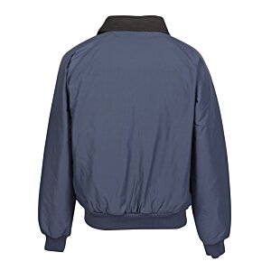 Additional Image 1 - a blue jacket with black trim