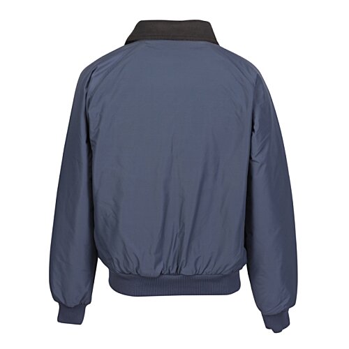 Additional Image 1 - a blue jacket with black trim