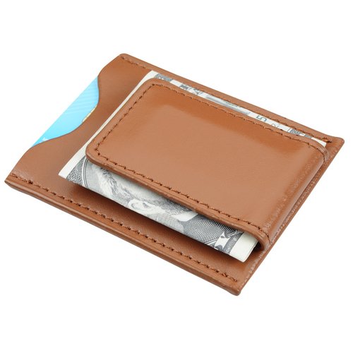 Additional Image 1 - a brown rectangular object with a metal object in it