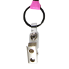 View Image 3 of 3 of Economy Lanyard - 1/2" - Snap with Metal Bulldog Clip