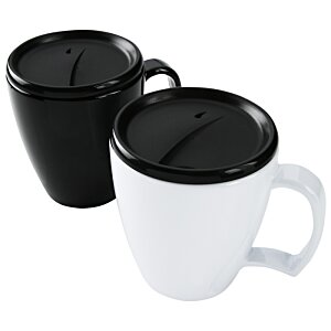 Additional Image 2 - a black and white coffee mugs