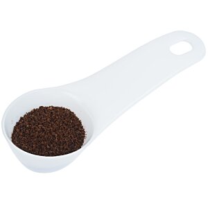Additional Image 2 - a plastic measuring spoon with a brown powder in it