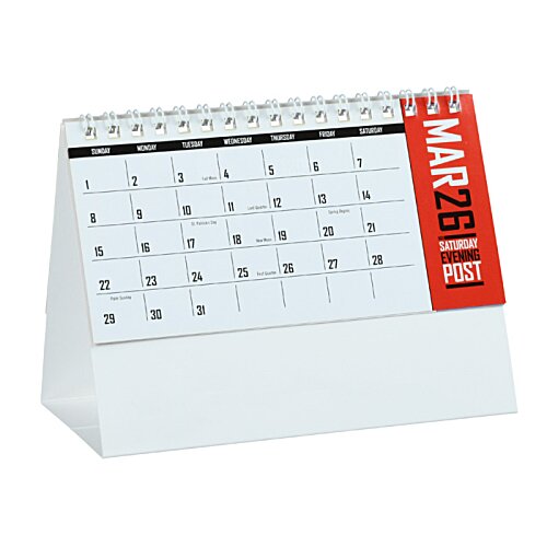 Additional Image 5 - a white calendar with red label