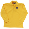 View Image 3 of 3 of Superblend Long Sleeve Pique Polo - Youth