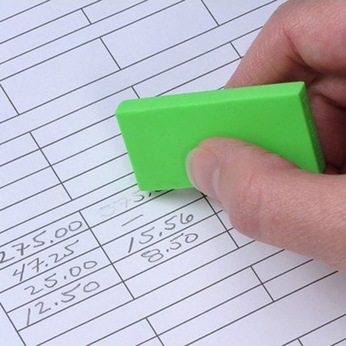 Additional Image 1 - a person holding a green eraser