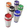 View Image 2 of 3 of Steel Tumbler with Color Trim - 16 oz.