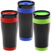 View Image 3 of 3 of Black Stainless Steel Tumbler - 16 oz.