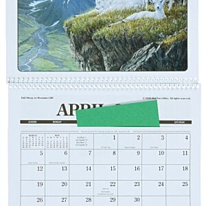 Additional Image 2 - a calendar with a picture of a painting