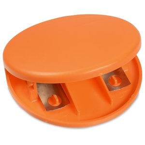 Additional Image 2 - an orange pencil sharpener with a white background
