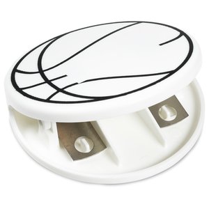 Additional Image 1 - a white round object with a black design on it