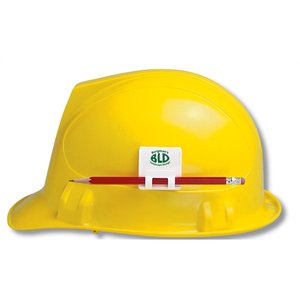 Additional Image 1 - a yellow hard hat with a white label