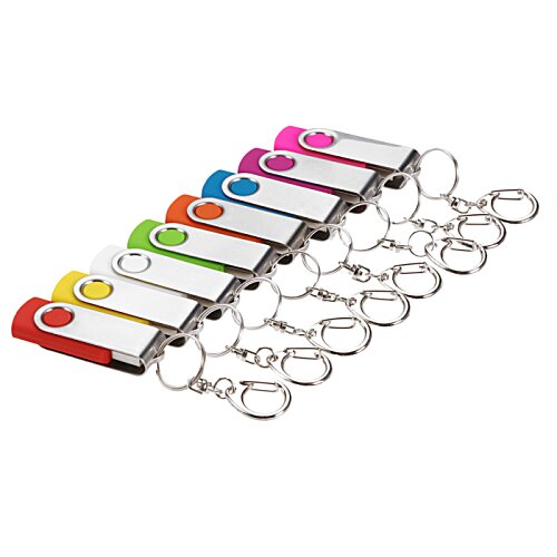 Additional Image 1 - a row of colorful usb flash drives