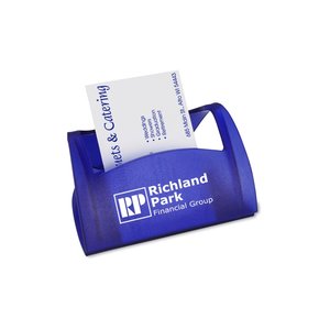 Additional Image 2 - a blue plastic object with a white label