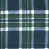 View Image 2 of 4 of Roll-Up Blanket - Green/Navy Plaid with Navy Flap