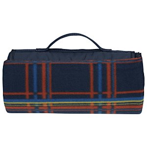 Additional Image 1 - a blue and red plaid bag