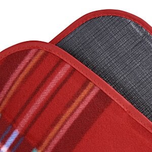 Additional Image 3 - a close up of a red and grey oven mitt