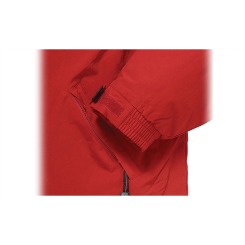 Additional Image 1 - a red shirt with a hole in it