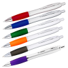 View Image 2 of 2 of Curvy Pen - Silver Brights - 24 hr