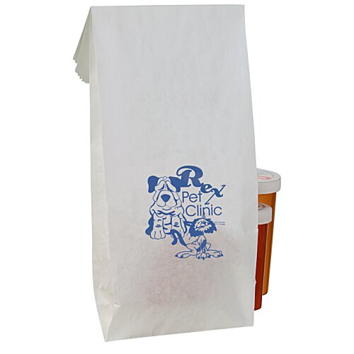 Additional Image 1 - a white bag with blue writing on it