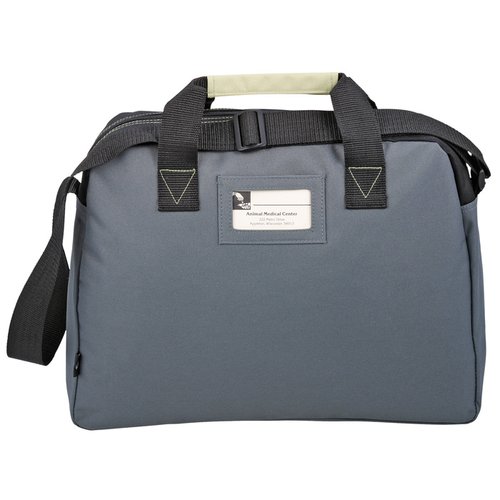 Additional Image 4 - a grey bag with black straps