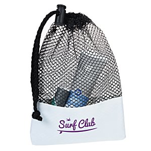 Additional Image 1 - a mesh bag with a black handle