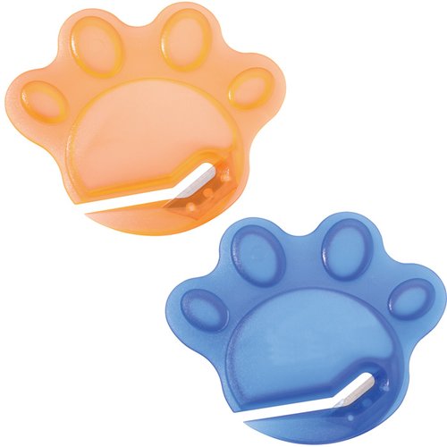 Additional Image 2 - a blue and orange paw prints