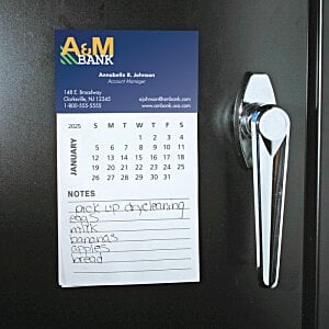 Additional Image 1 - a calendar on a black refrigerator