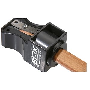 Additional Image 1 - a black pencil sharpener with a black plastic cap