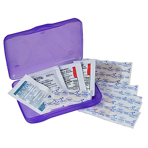 Additional Image 2 - a purple case with cards in it