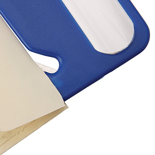 Additional Image 2 - a close up of a blue and white plastic cutting board