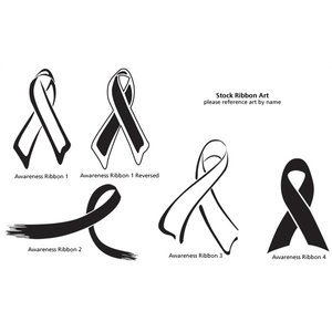 Additional Image 2 - a group of black ribbons