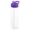 View Image 2 of 3 of Clear Impact Olympian Bottle with Flip Straw Lid - 28 oz.