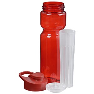 Additional Image 1 - a purple water bottle with a cap