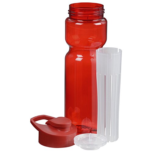 Additional Image 1 - a purple water bottle with a cap