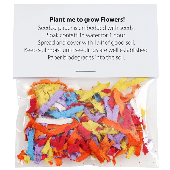 Heart Shaped Plantable Wildflower Seeded Paper Confetti