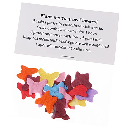 Additional Image 1 - a small colorful bear shaped objects next to a white card