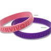 View Image 2 of 2 of Survivor Silicone Wristband - Purple