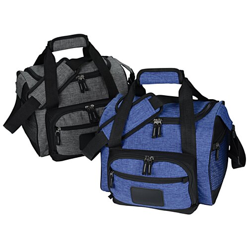 Additional Image 1 - a pair of blue and black duffel bags