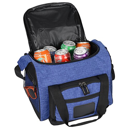 Additional Image 4 - a blue cooler bag with cans inside